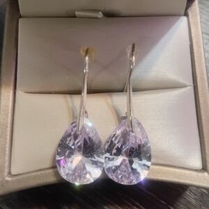 Elegant Silver Teardrop Earrings